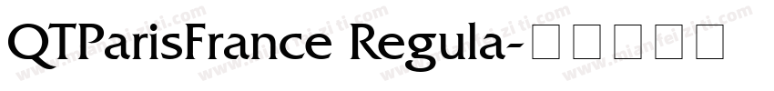 QTParisFrance Regula字体转换